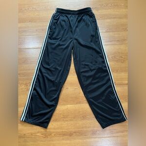 Brooklyn Express Black with White Stripes Track Pants Men’s Large